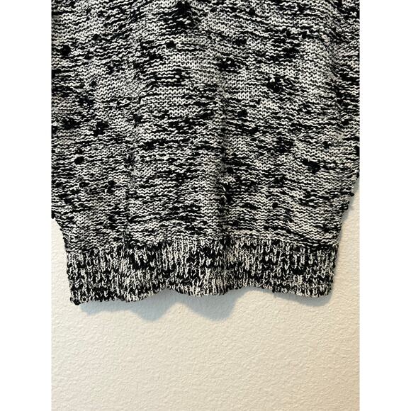 Lafayette 148 Size Medium Knitted Top White Black Dolman Sleeve Cotton Shirt - Picture 13 of 16